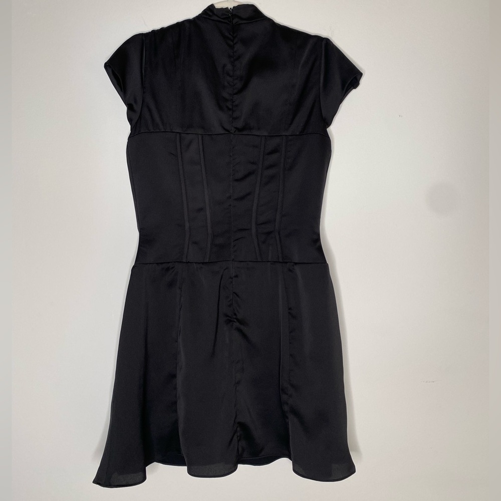 Black Satin Dress / House of CB / New with Tag 🏷️ & Original Box / MEDIUM - Picture 4 of 13